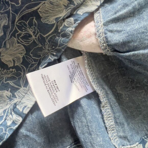 Vince Camuto 3T Girl's Floral Square Neck Linen Summer Dres - Picture 4 of 6